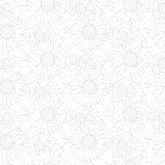 2941-01W Sun Kissed Sunflower Outline