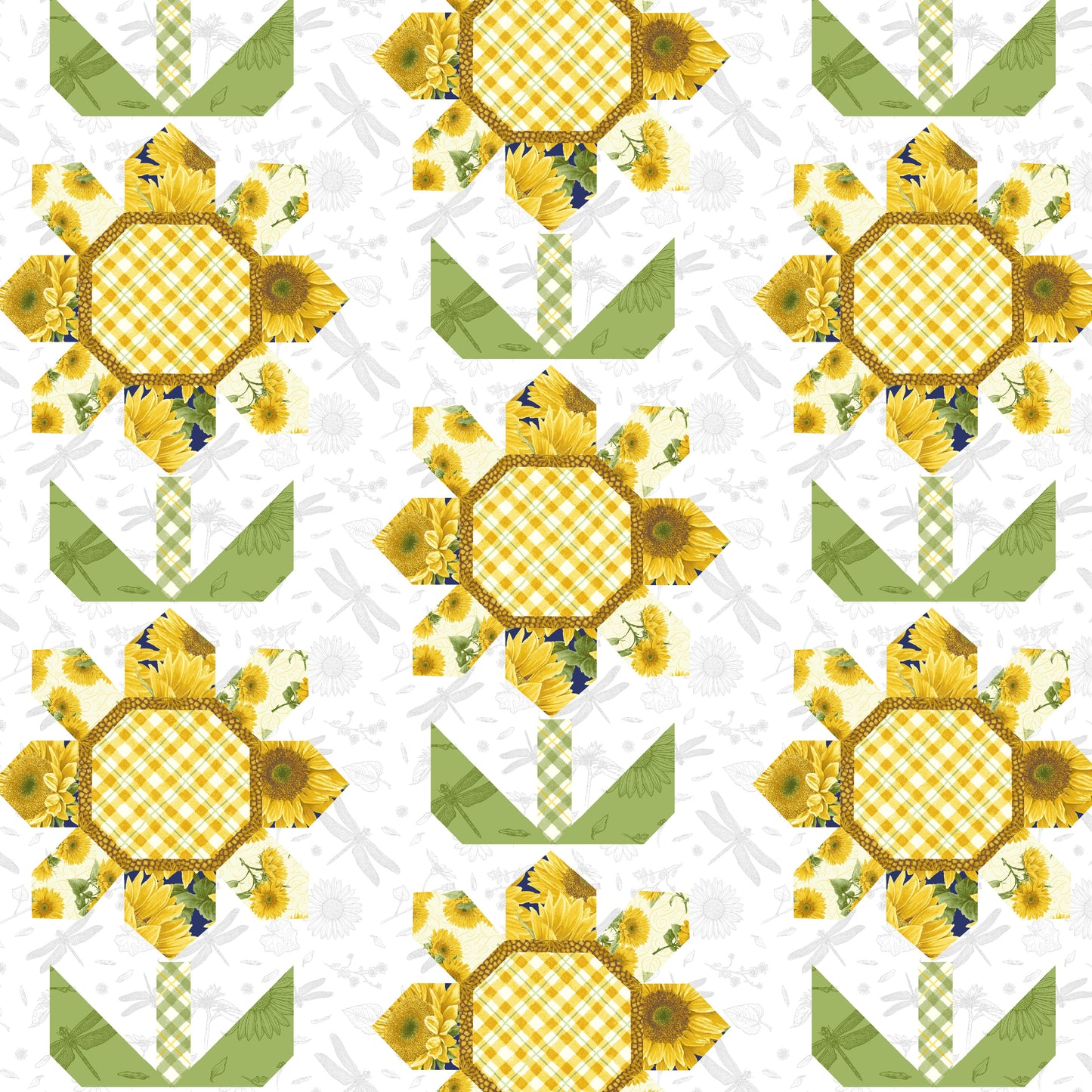 2943-04 Sun Kissed Sunflower Quilt