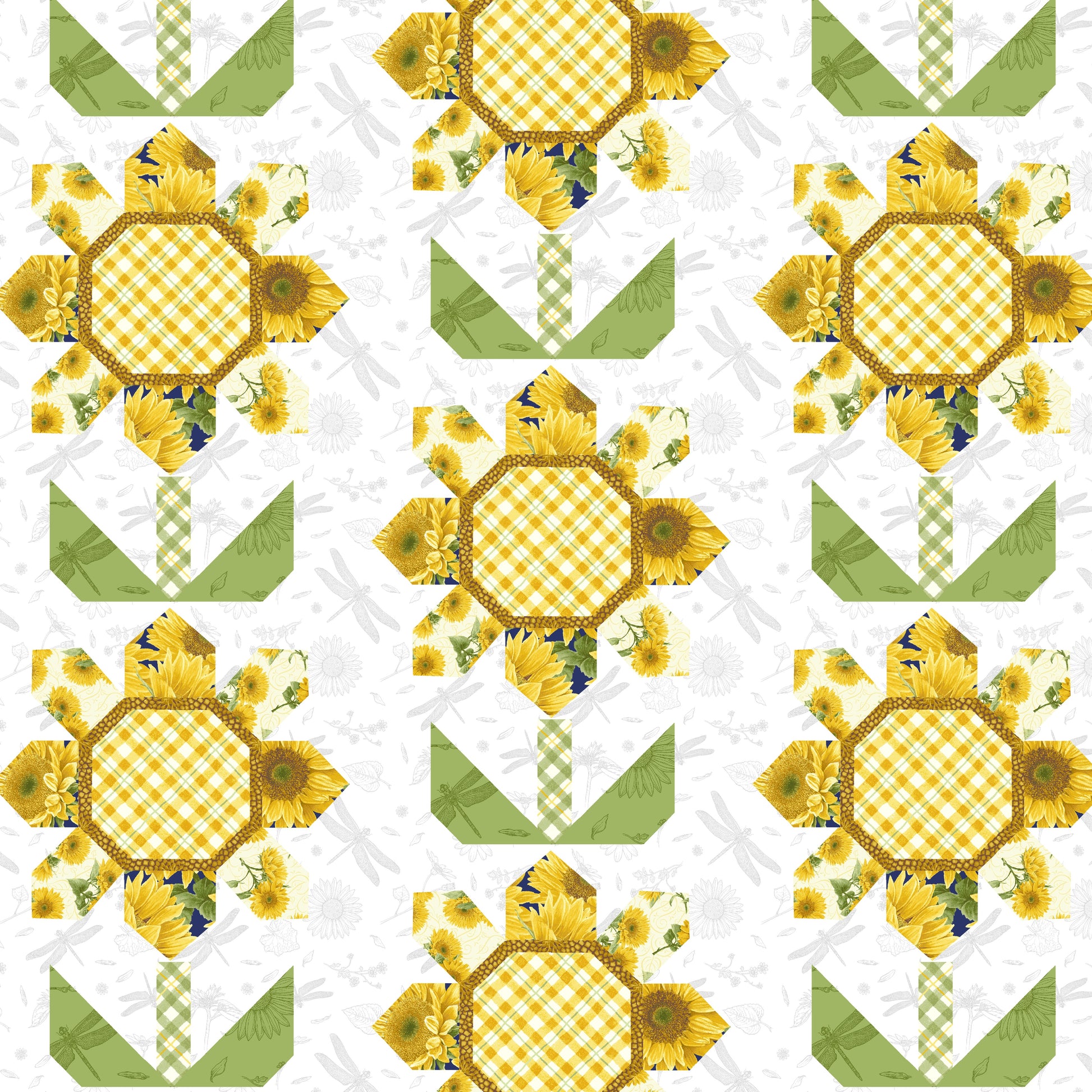 2943-04 Sun Kissed Sunflower Quilt