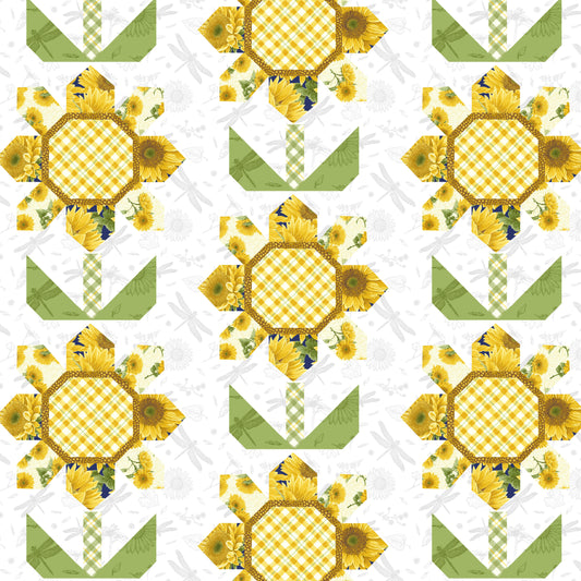 2943-04 Sun Kissed Sunflower Quilt