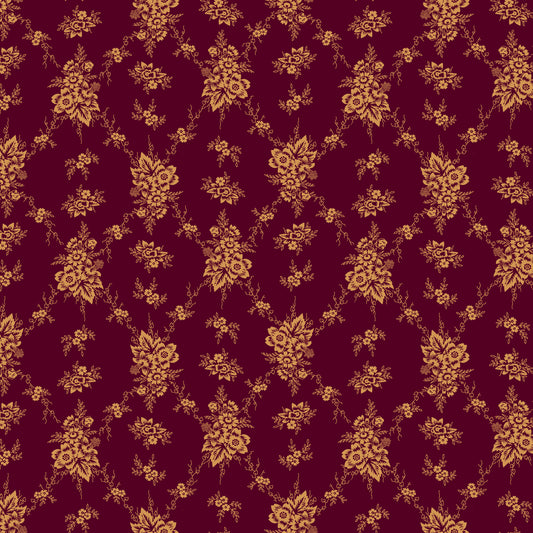 2975-55 Scrap Basket Besties Vintage Wallpaper