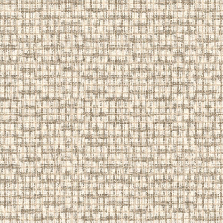 3070-34 LINEN CLOSET– WINDOW PANE PLAID TAN