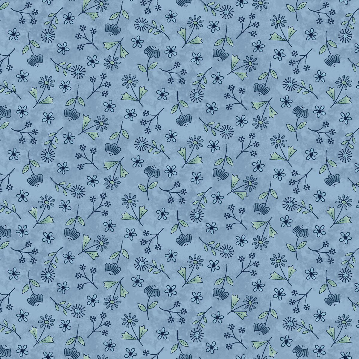 3102-75 Blueberry Baskets Tossed Wildflowers