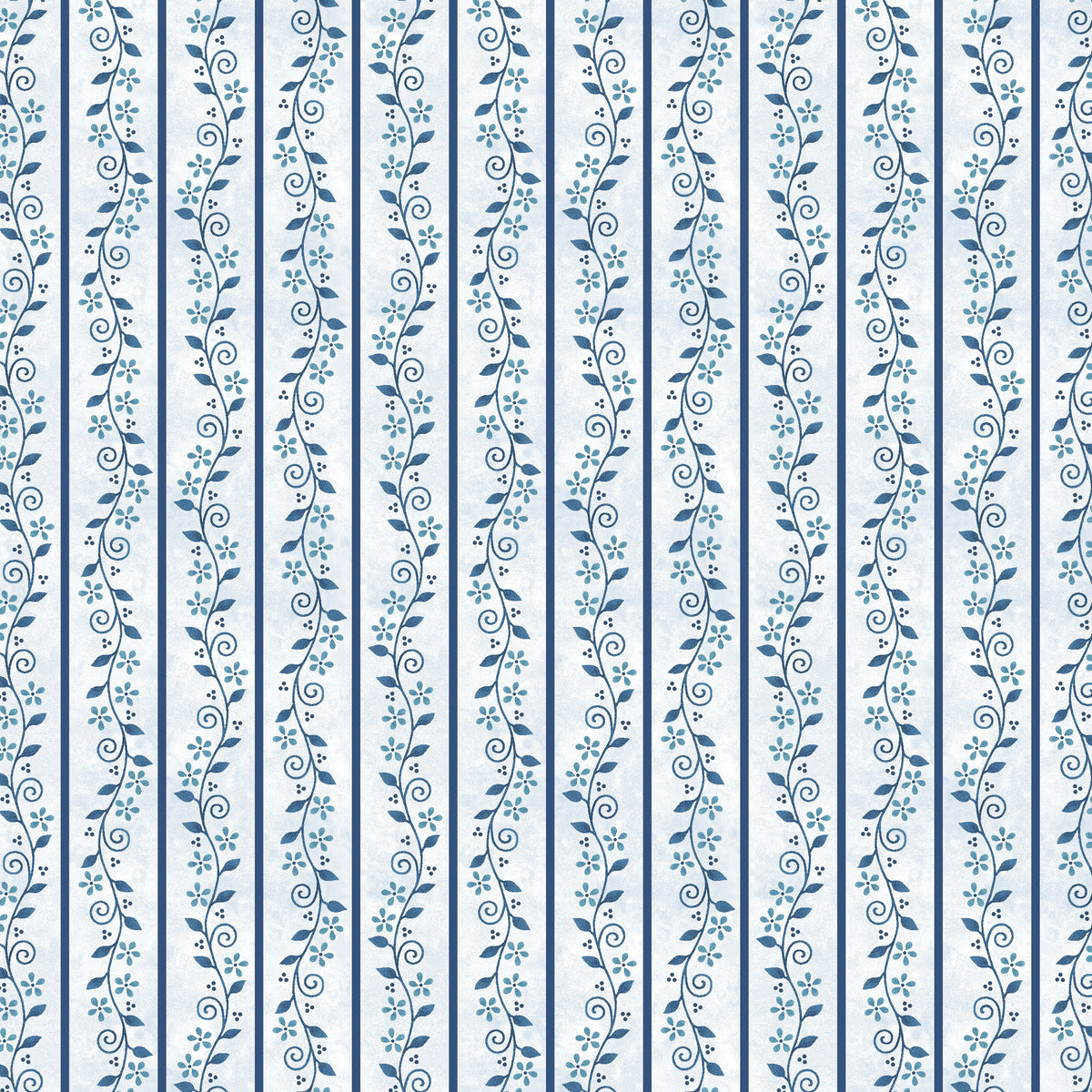 3103-17 Blueberry Baskets Floral Stripe