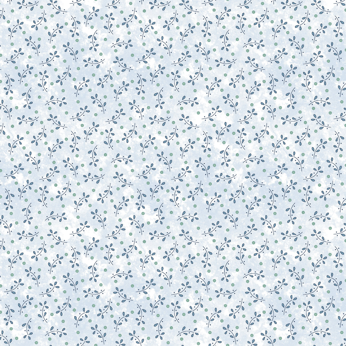 3104-17 Blueberry Baskets Tossed Sprigs