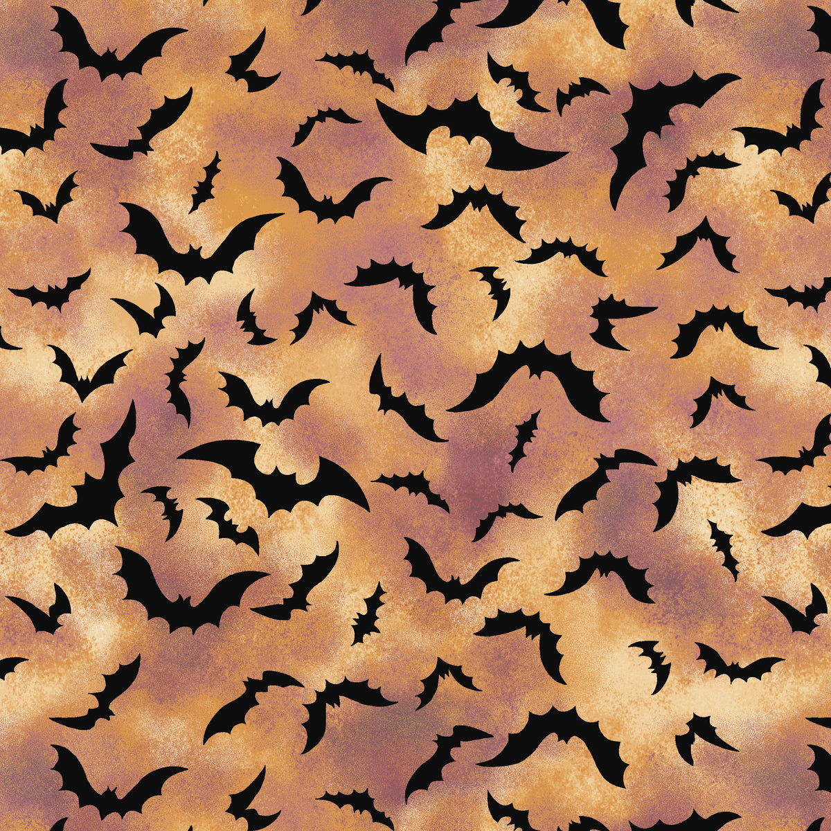 3231-35 Haunted Hallow Bats Allover