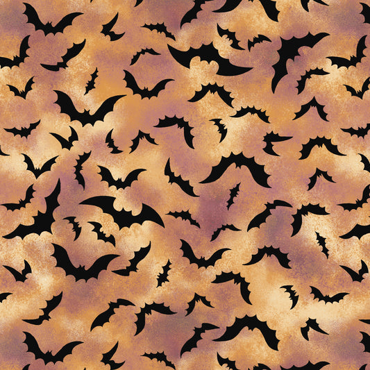 3231-35 Haunted Hallow Bats Allover