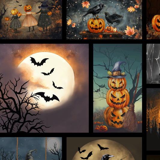 3234-99 Haunted Hallow Haunted Patchwork