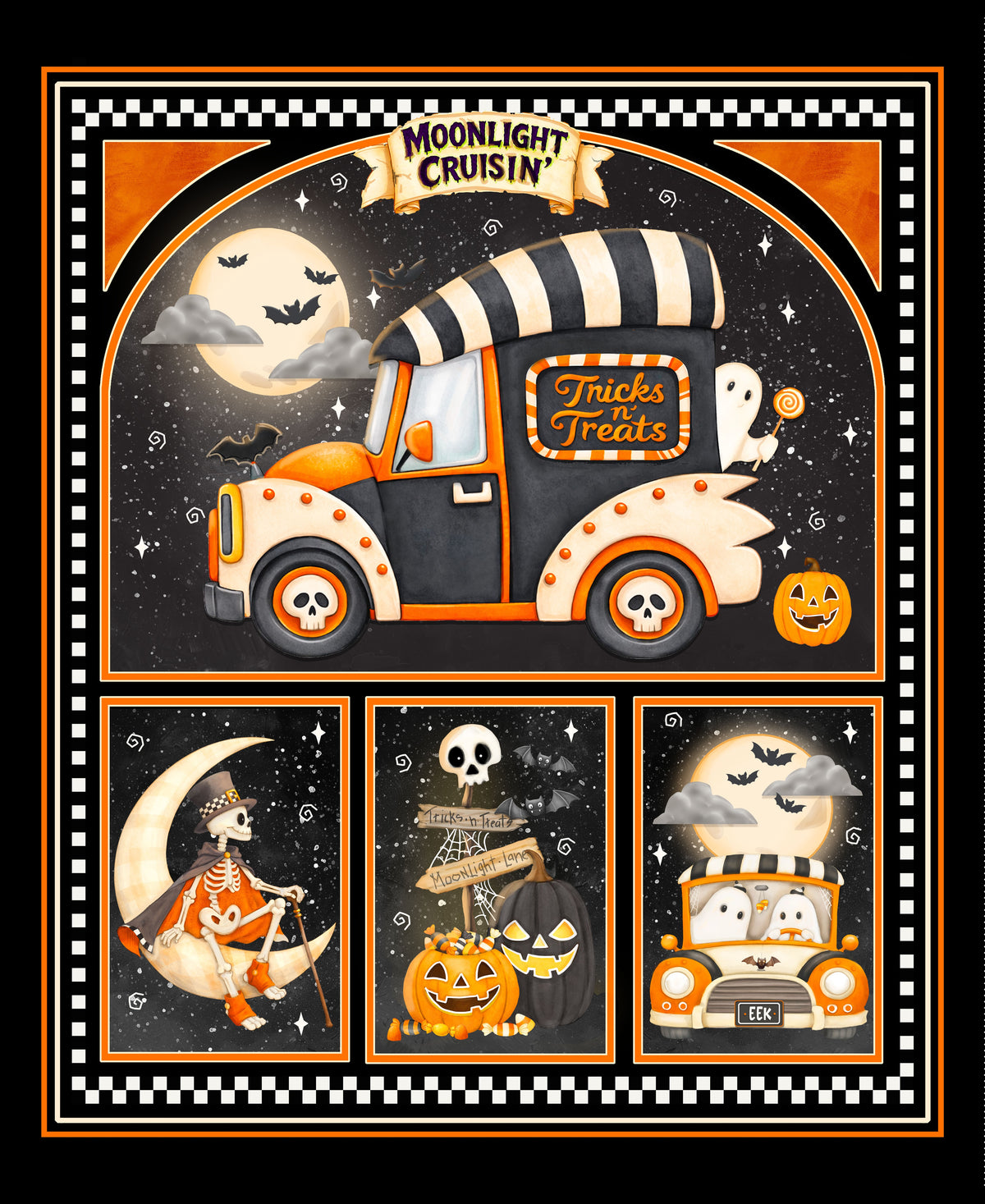 3308PGH-39 Moonlight Cruisin' - Glow Cruisin' Panel