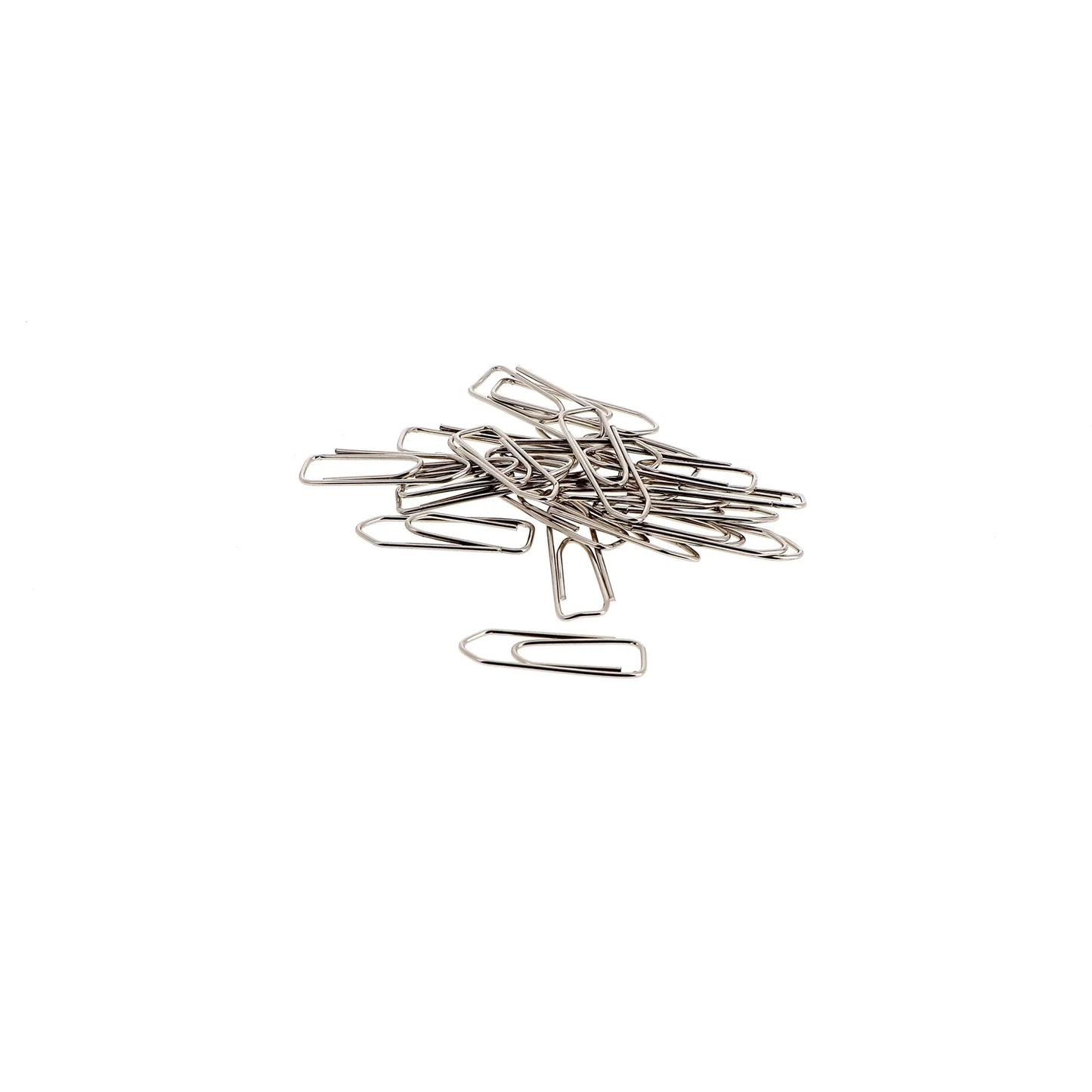 33425 NICKEL PLATED PAPER CLIPS - 23MM
