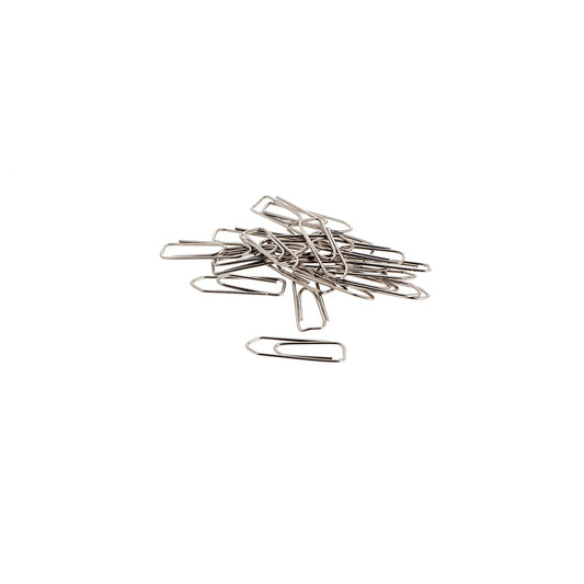 33425 NICKEL PLATED PAPER CLIPS - 23MM