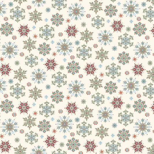 3605-11 Nordic Holiday Village Snowflakes