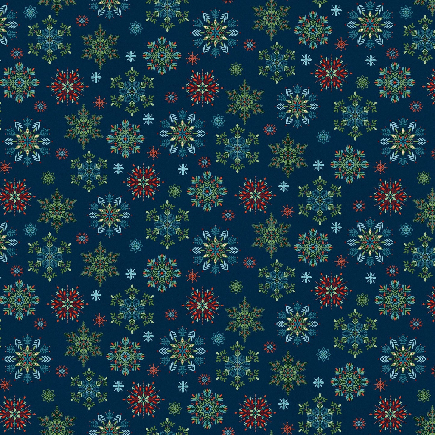 3605-79 Nordic Holiday Village Snowflakes