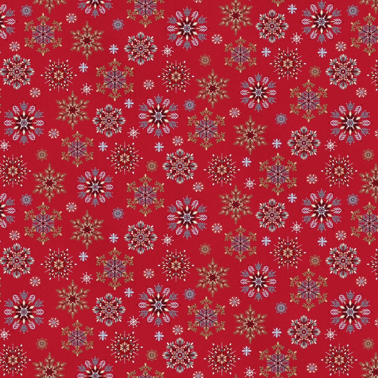 3605-89 Nordic Holiday Village Snowflakes