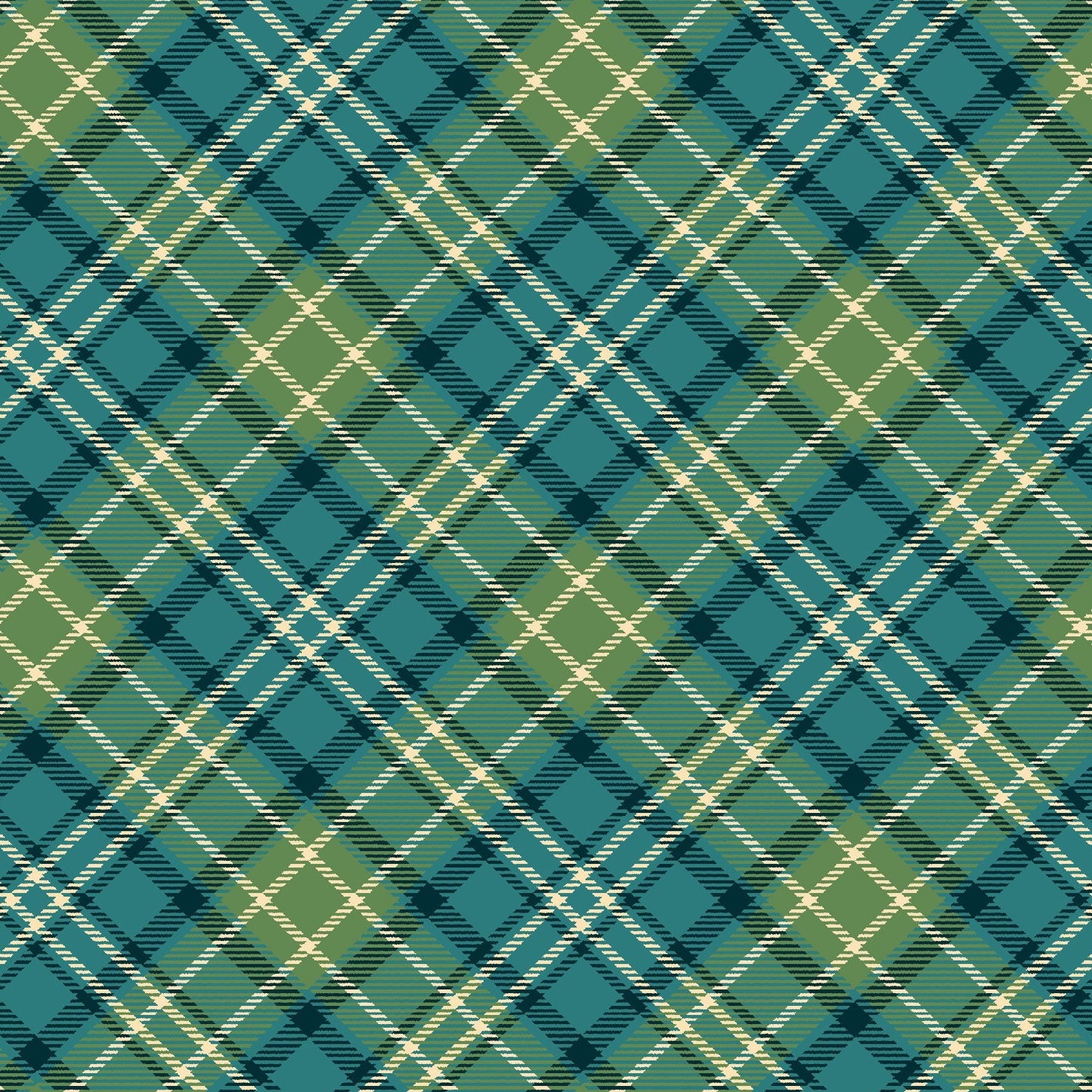 3621-76 Sweet Christmas Memories Bias Plaid