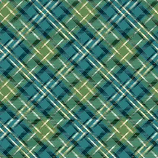 3621-76 Sweet Christmas Memories Bias Plaid