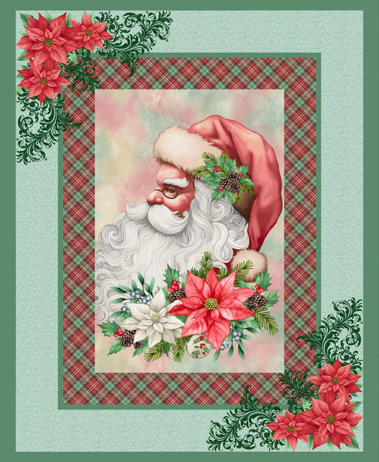 3628P-17 Sweet Christmas Memories Santa Panel