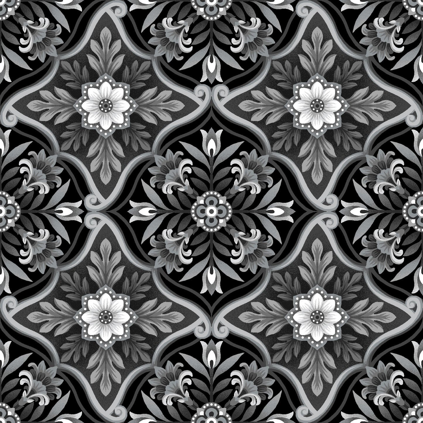 3642-99 SCARLET'S TREASURE FOULARD TILES
