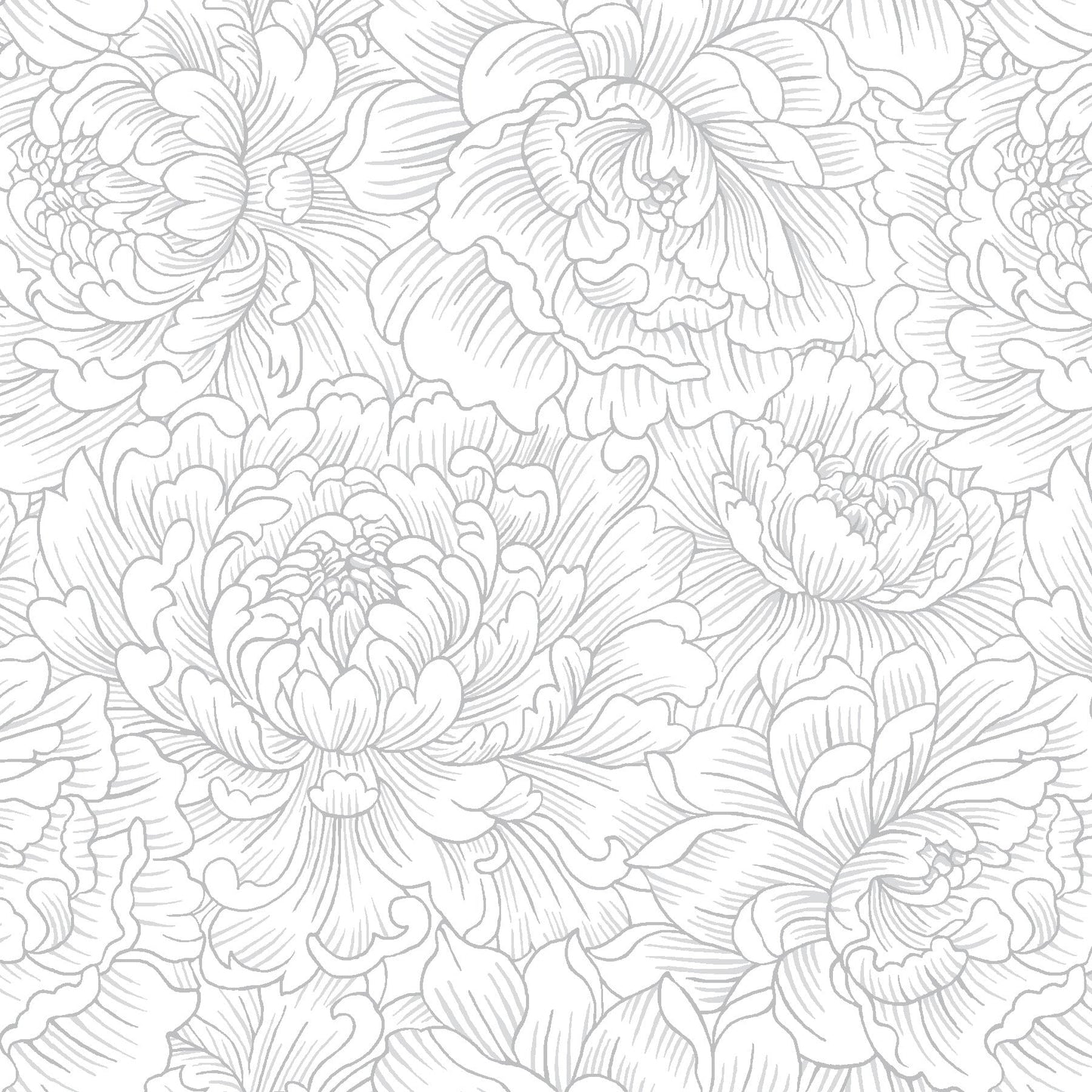 3644-11 SCARLET'S TREASURE PEONY MONOTONE