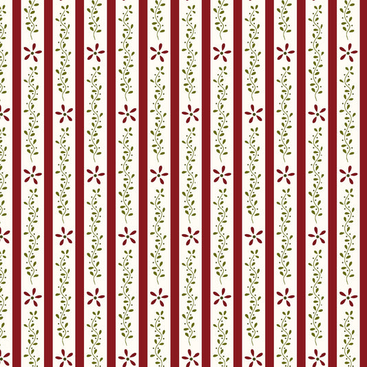 3675-88 Wildflowers Vine Stripe