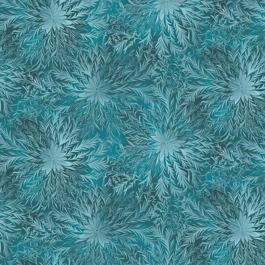 3696-76 Magical Winter Woodlands Frosty Snowflakes & Swirls