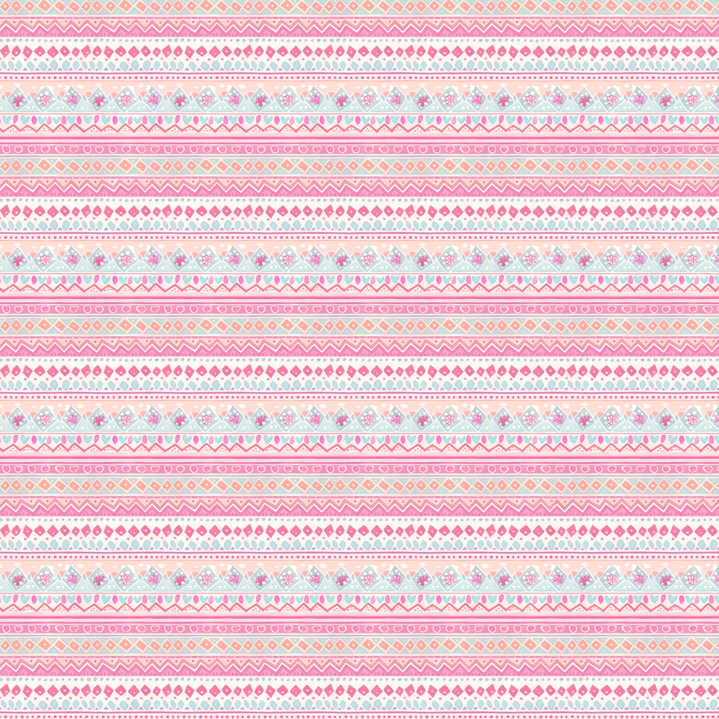 3708-22 Bunnies & Baskets Small Stripe