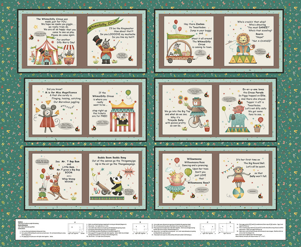 3720BP-76 Whimsidilly Circus Circus Book