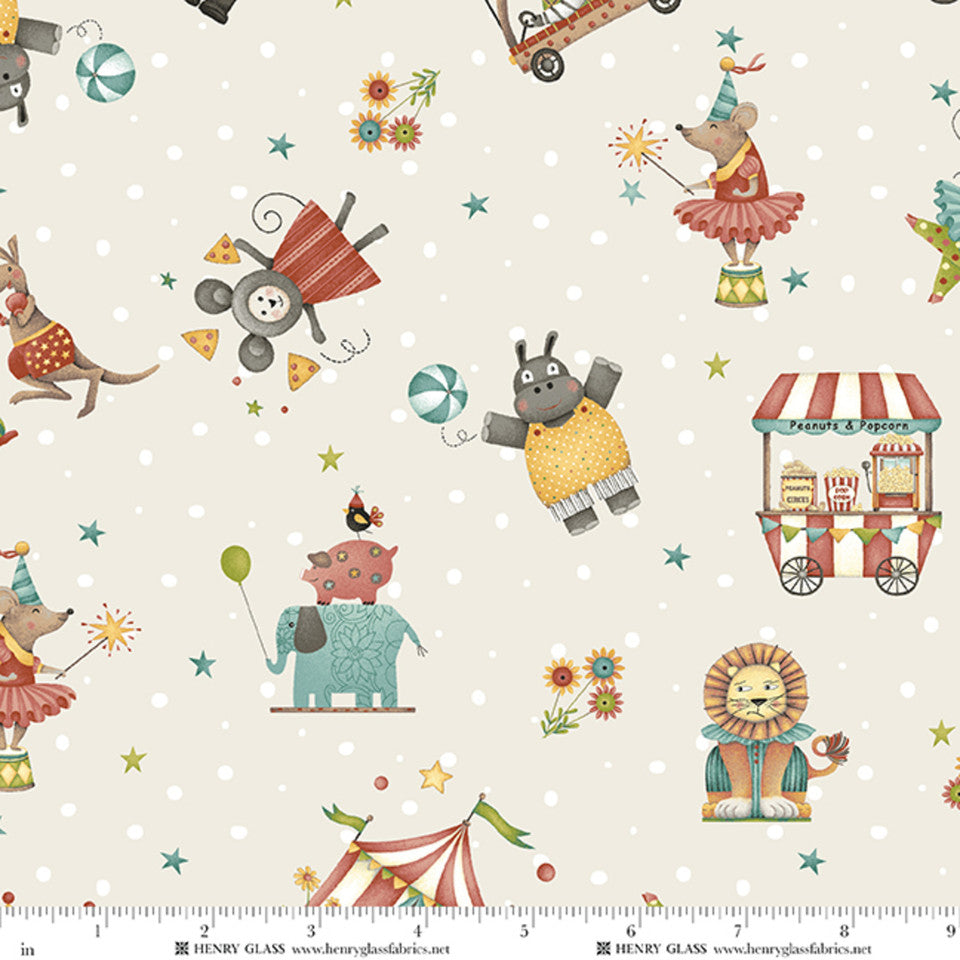3723-44 Whimsidilly Circus Allover Characters