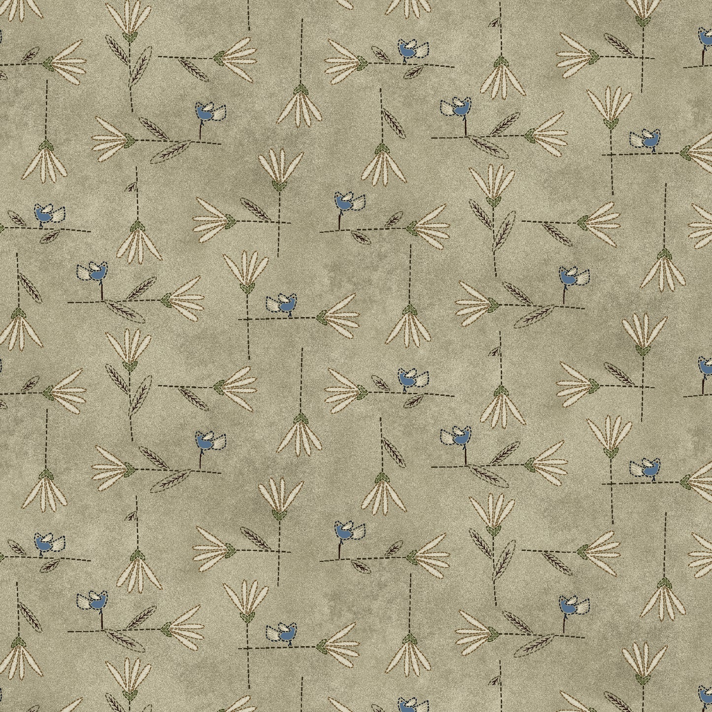 3748-39 Return of the Blue Bird of Happiness  Flower Lattice
