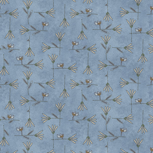 3748-75 Return of the Blue Bird of Happiness  Flower Lattice