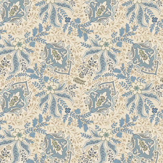 3752-44 Return of the Blue Bird of Happiness New Feathery Paisley