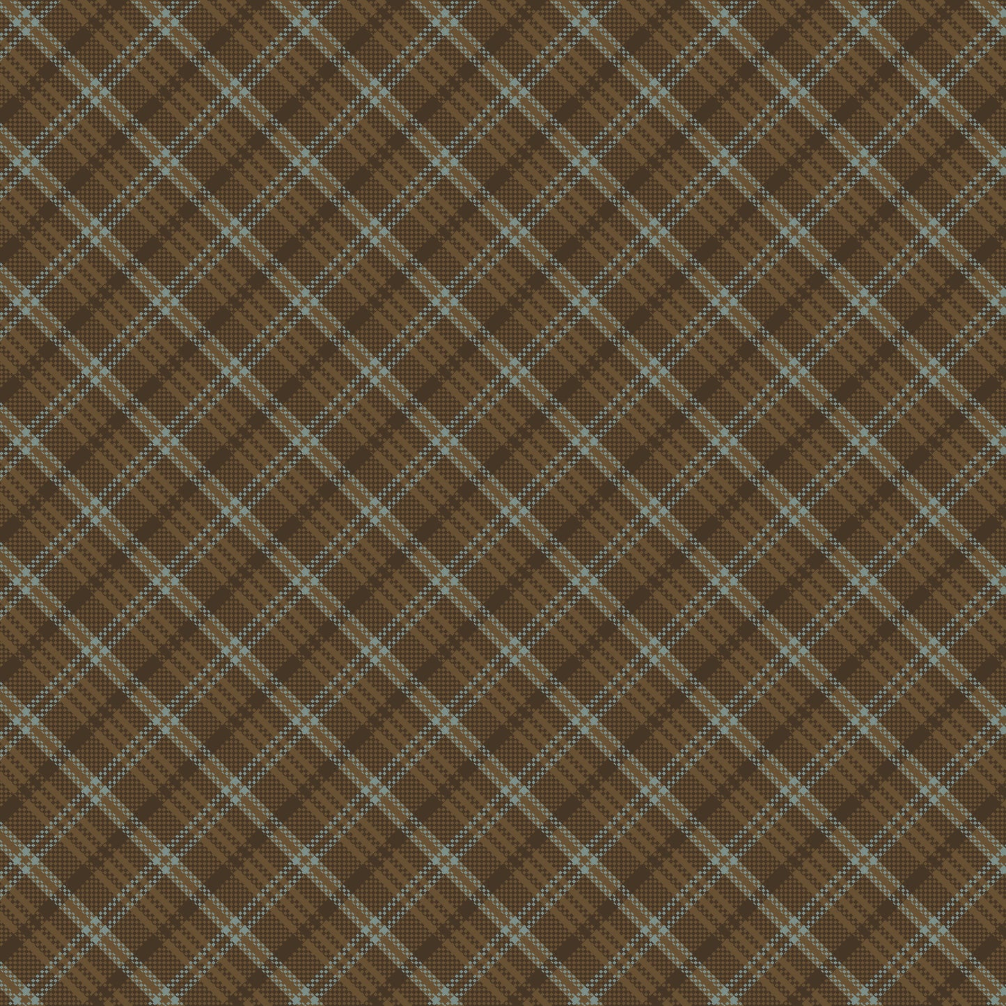 3753-38 Return of the Blue Bird of Happiness Small Bias Plaid