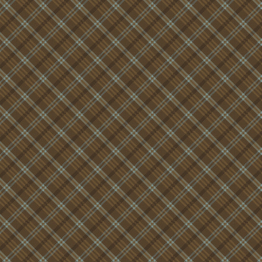 3753-38 Return of the Blue Bird of Happiness Small Bias Plaid