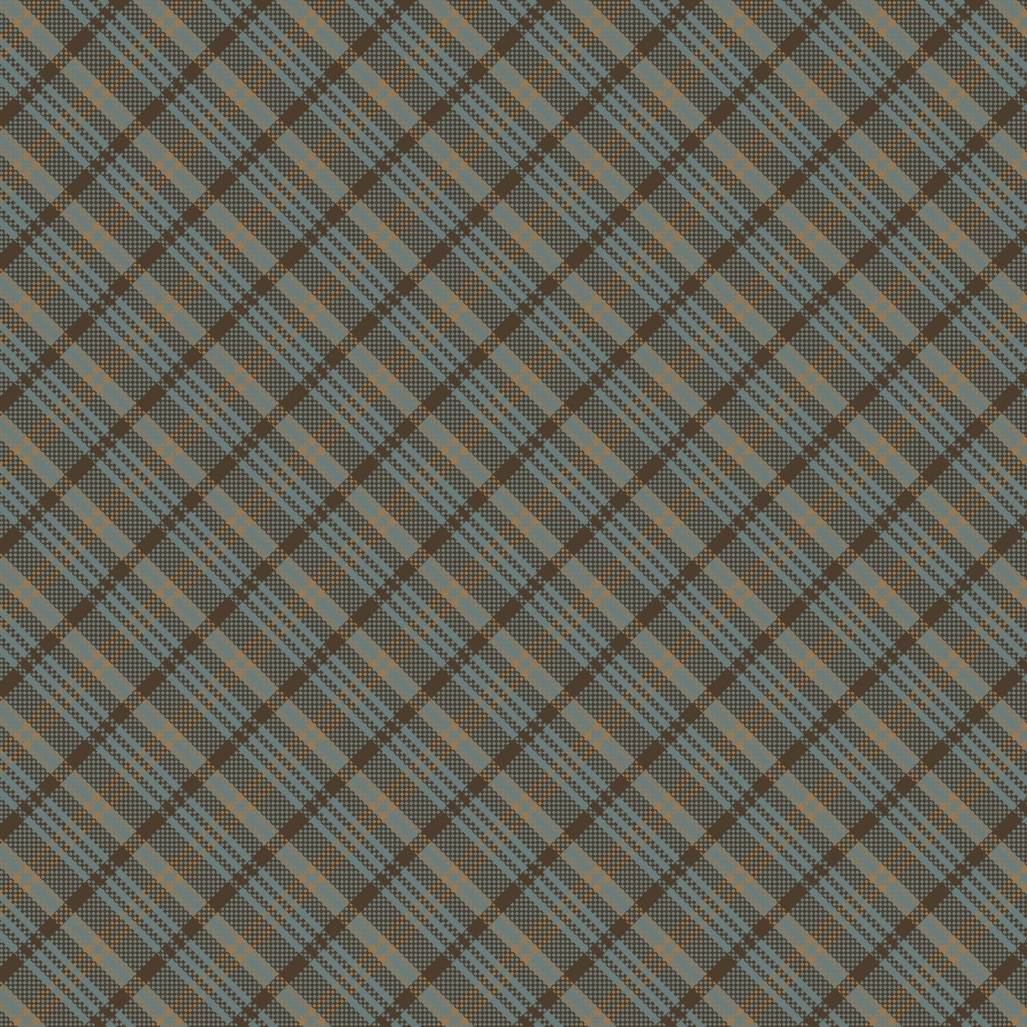 3753-76 Return of the Blue Bird of Happiness Small Bias Plaid