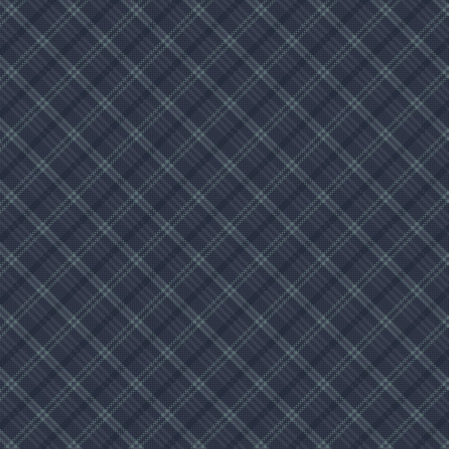 3753-77 Return of the Blue Bird of Happiness Small Bias Plaid