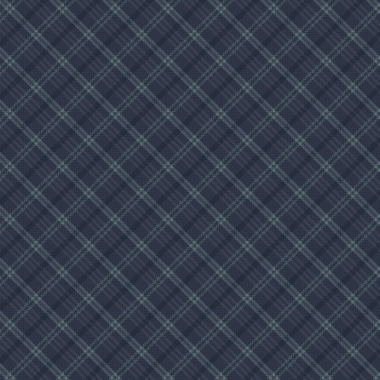 3753-77 Return of the Blue Bird of Happiness Small Bias Plaid