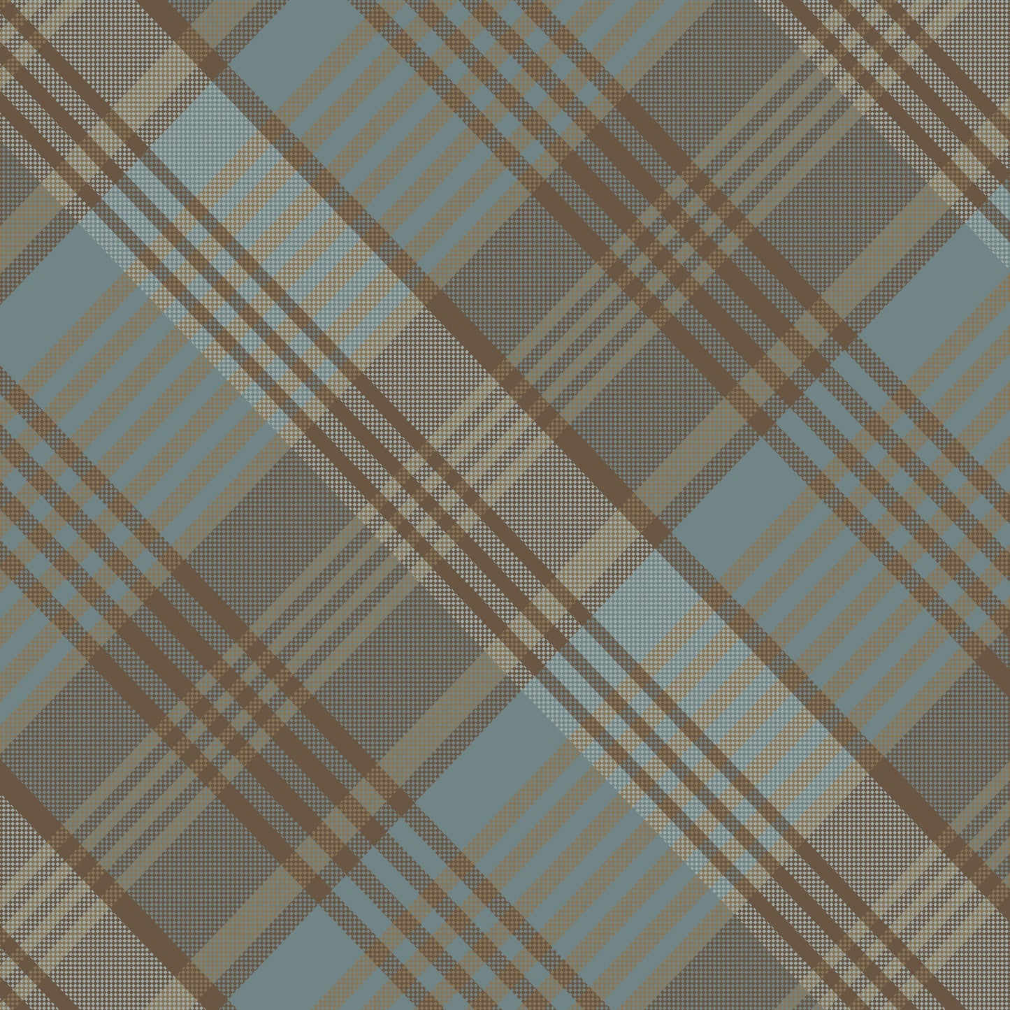 3754-76 Return of the Blue Bird of Happiness Large Bias Plaid