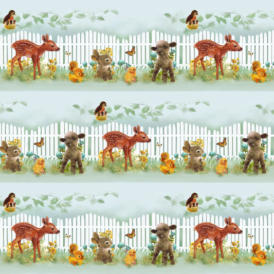 3770-17 Spring Babies Border Stripe