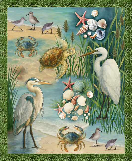 3782P-76 Wandering Shores Estuary Panel