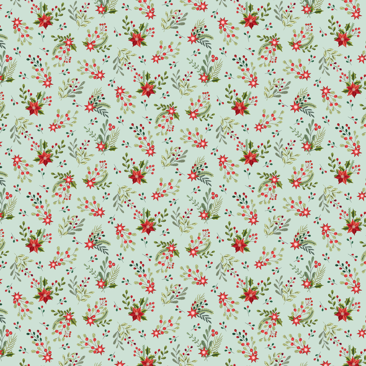 3801-17 Santa & Friends Mini Floral Swags
