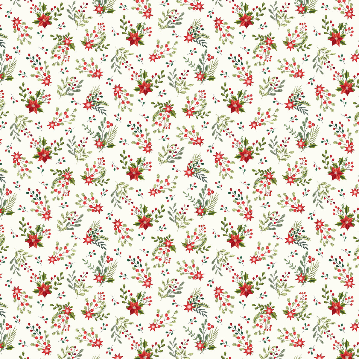 3801-44 Santa & Friends Mini Floral Swags