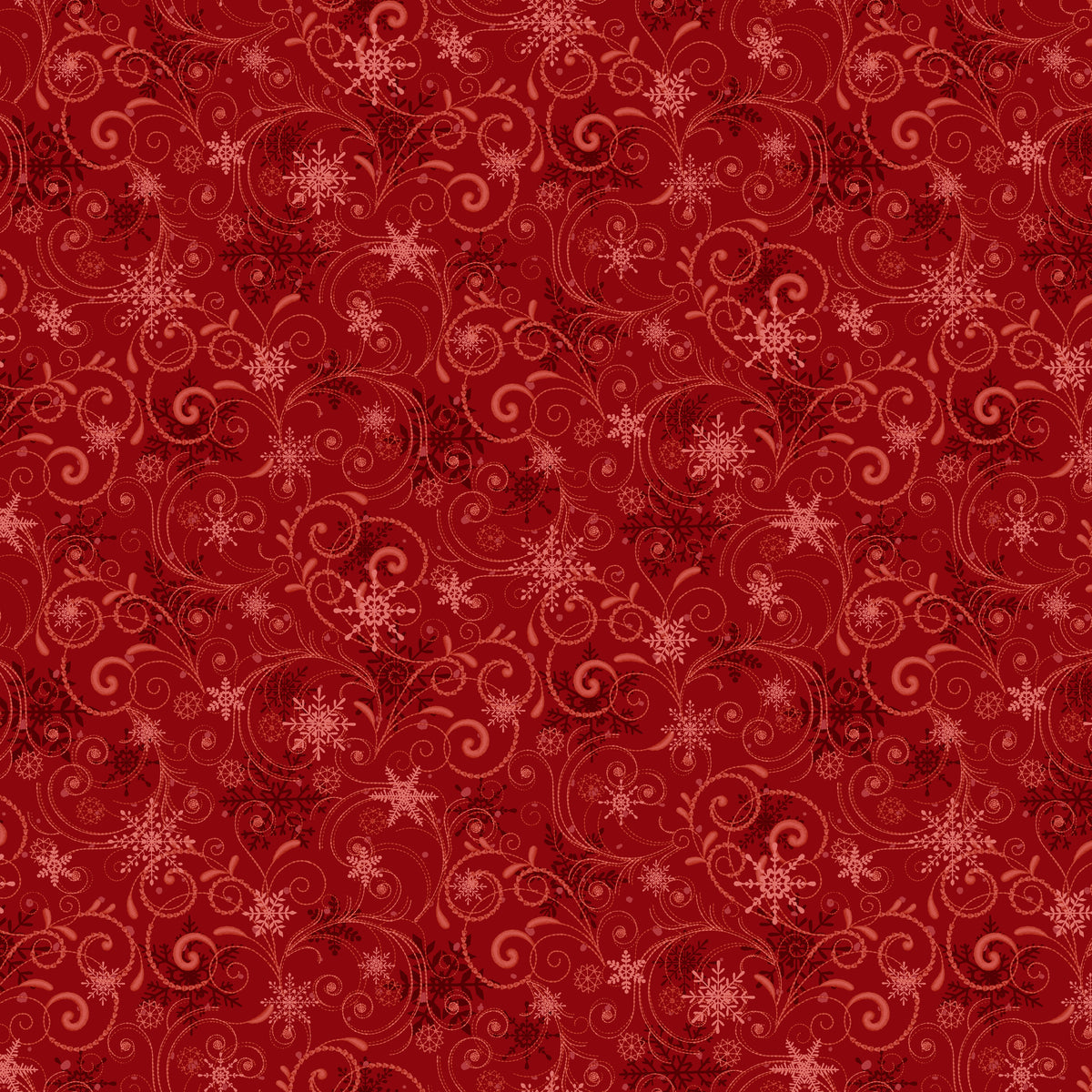 3802-88 Santa & Friends Snowflake Swirl