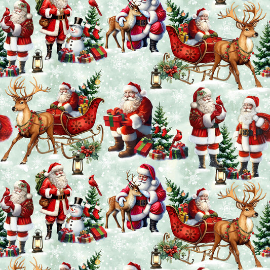 3803-17 Santa & Friends Santa Vignettes