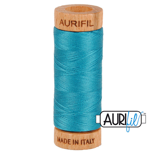 4182 DARK TURQUOISE 80 WT MAKO COTTON SMALL SPOOL | 280 MT.