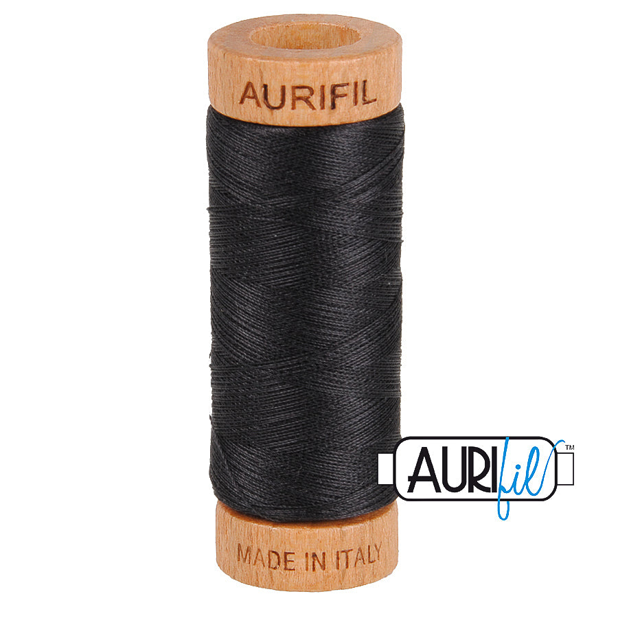 4241 VERY DARK GREY 80 WT MAKO COTTON SMALL SPOOL | 280 MT.