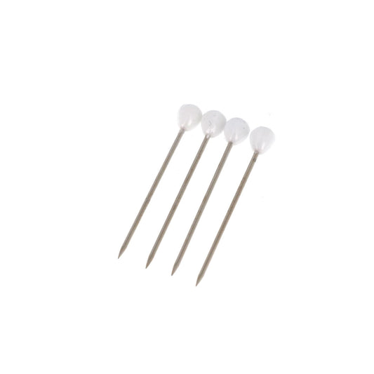 UPHOLSTERY ROUND PINS 60mm WHITE Blistx100