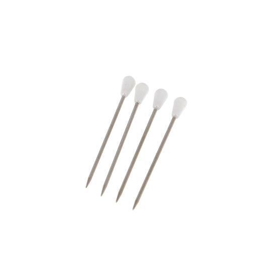 UPHOLSTERY PEAR SHAPE PINS 60mm WHITE Blistx100
