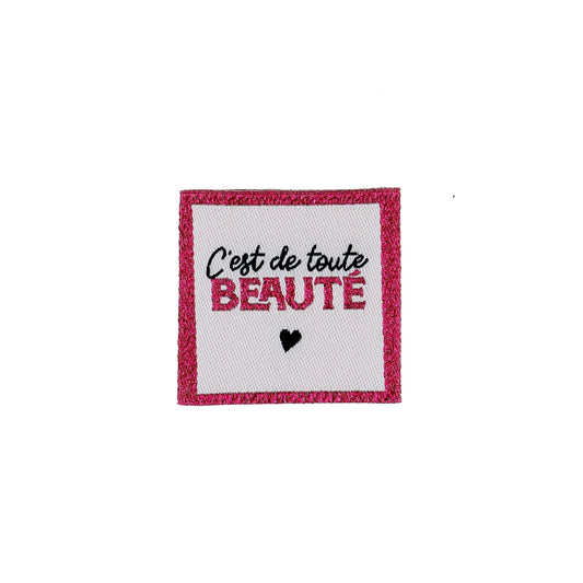 SEW-ON LABELS "TOUTE BEAUTE"-BULK