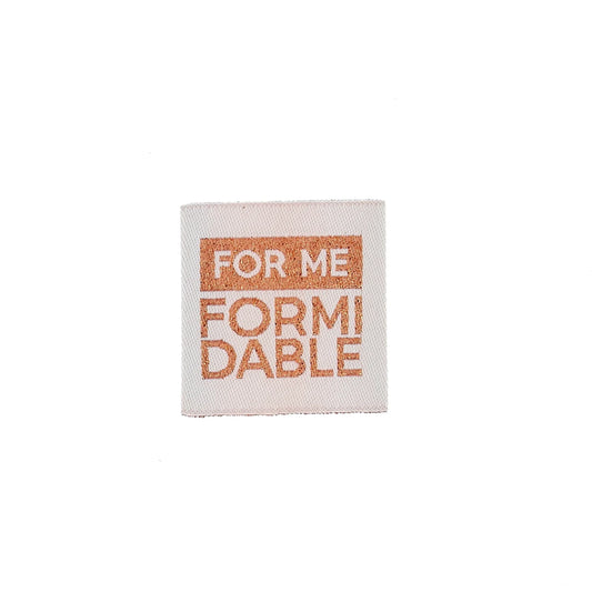 SEW-ON LABELS "FORMIDABLE"-BULK