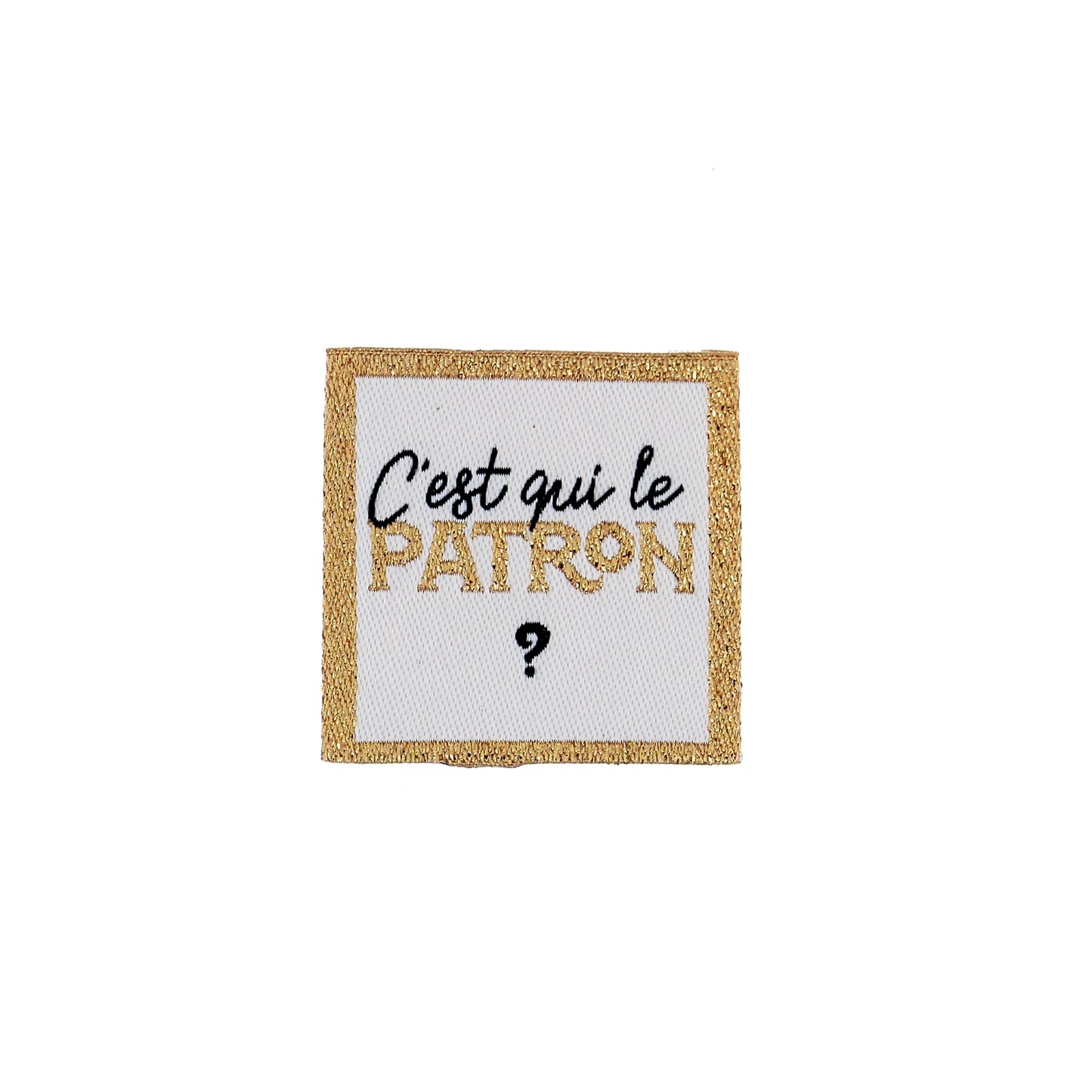 SEW-ON LABELS "PATRON"-BULK